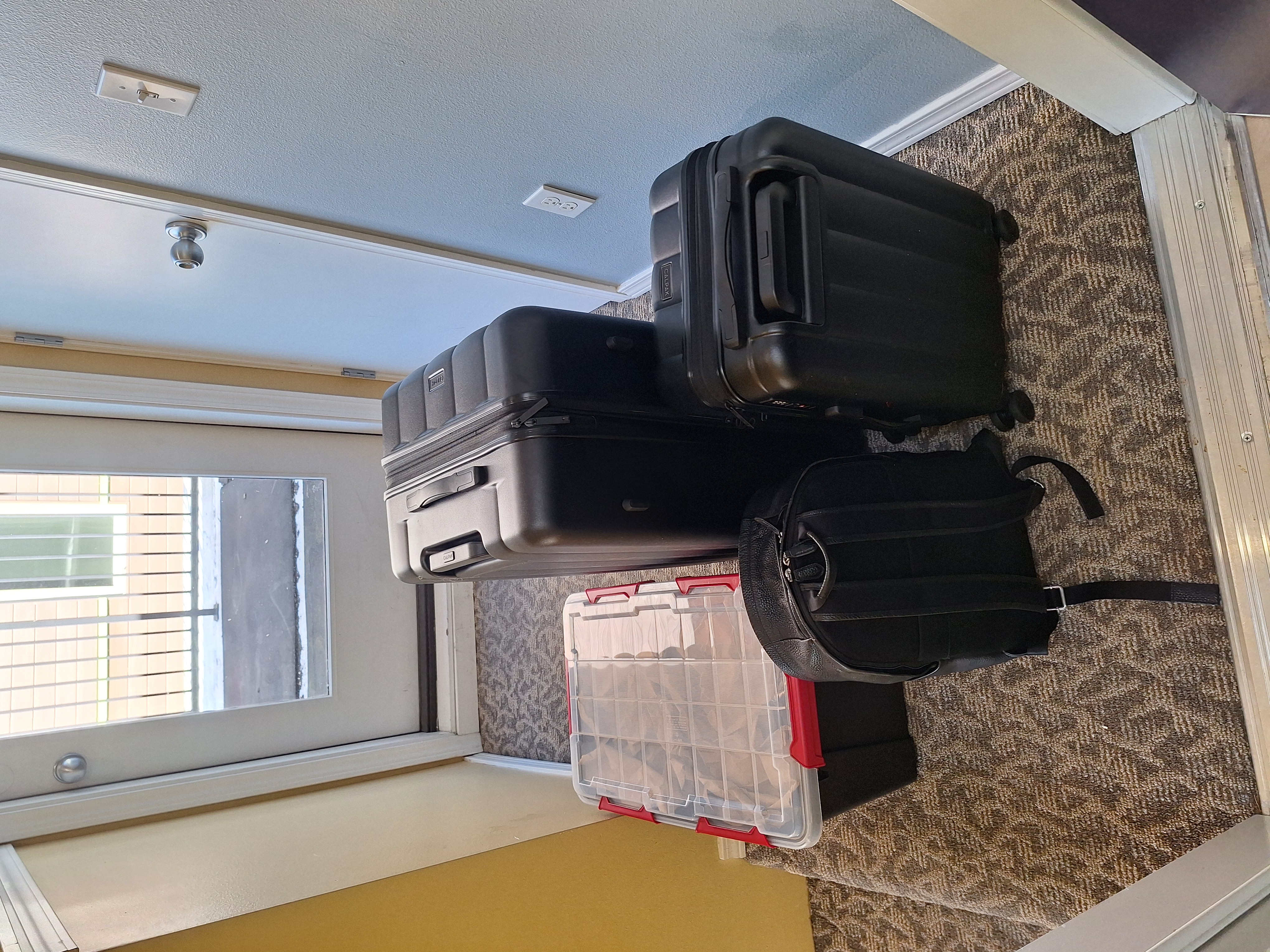 An unreasonable amount of luggage for one cosplay trip.