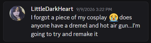 Asking on Discord for help