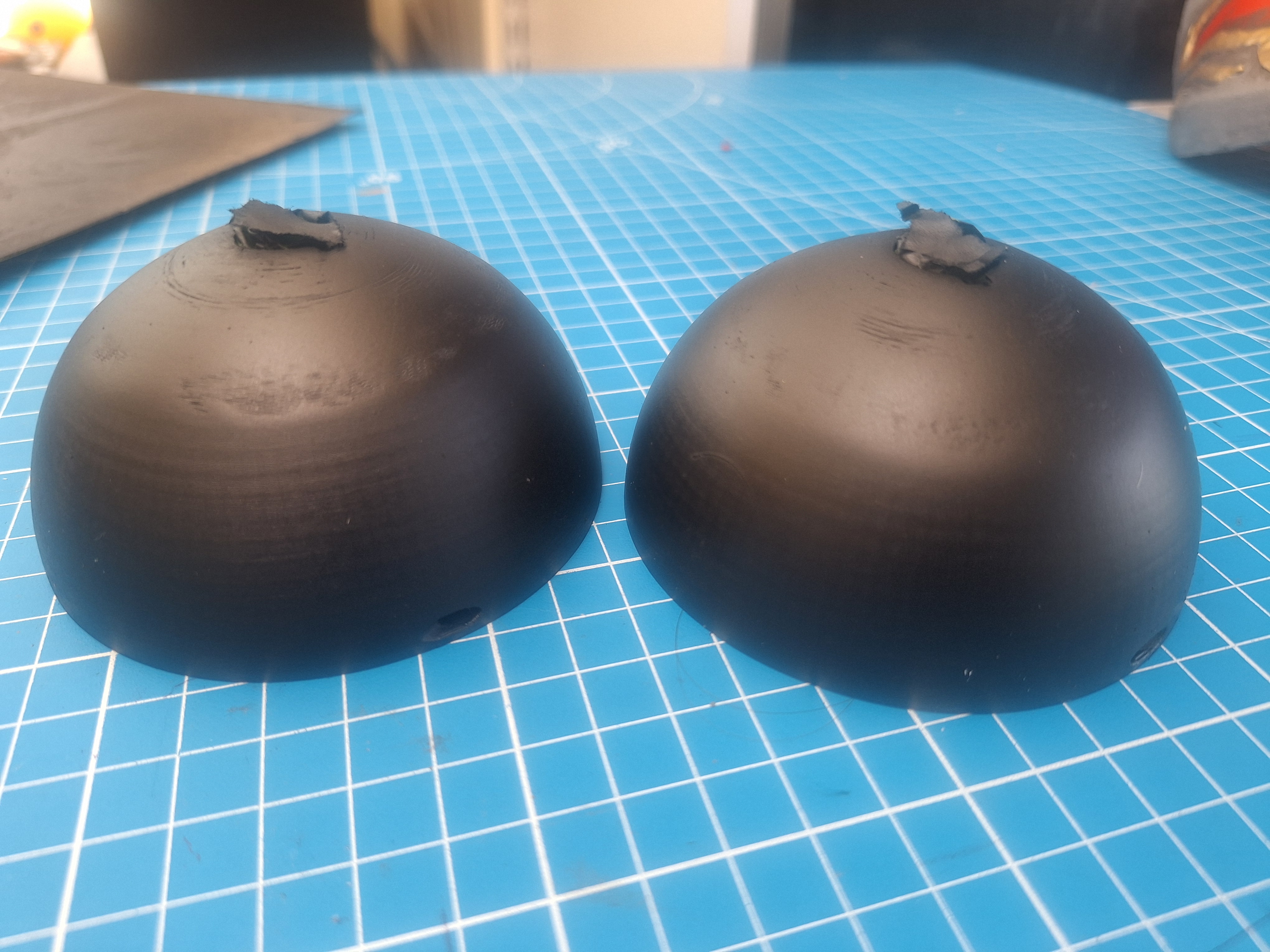 Void orbs for shaping foam