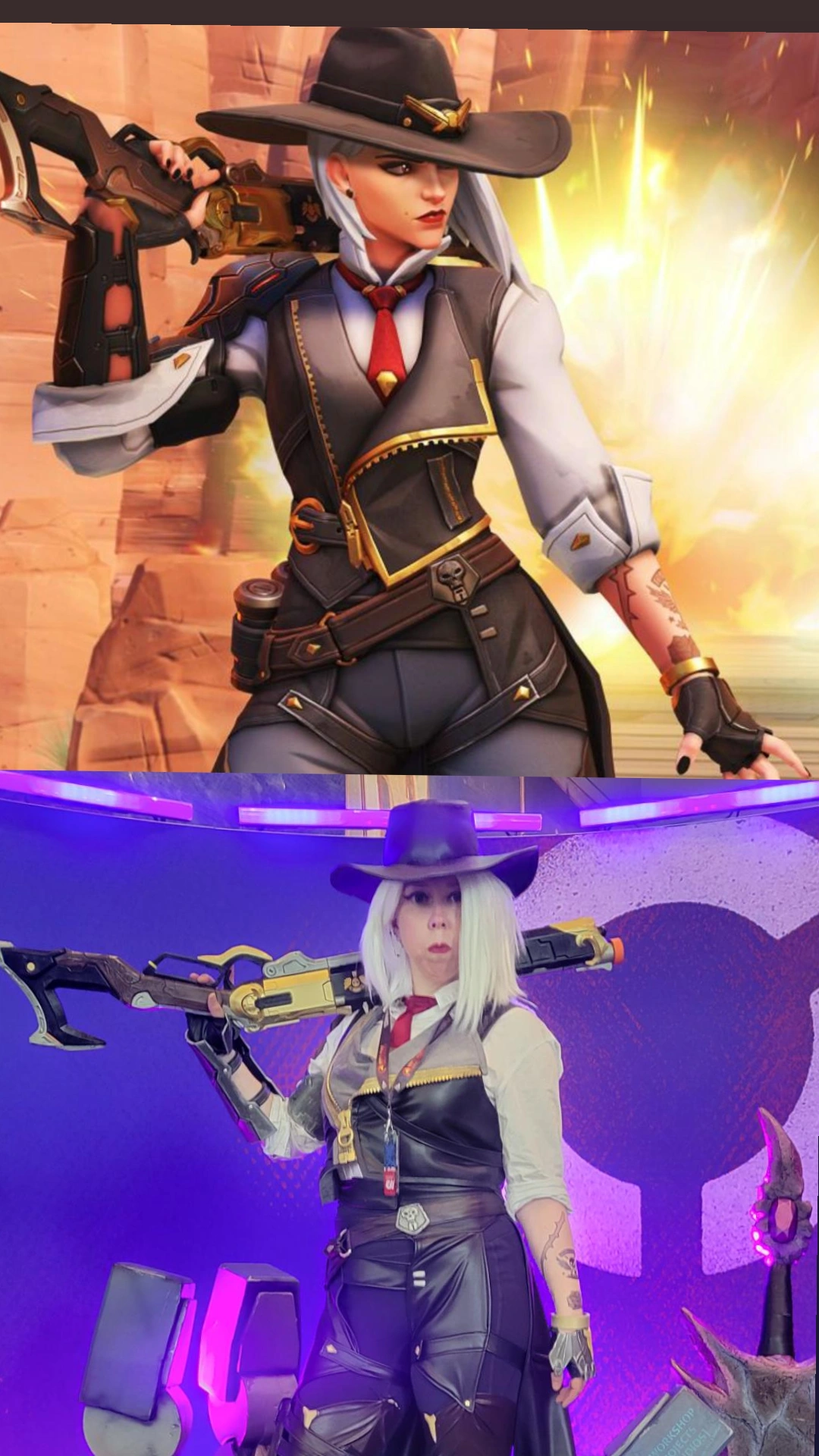 Overwatch Ashe cosplay full body