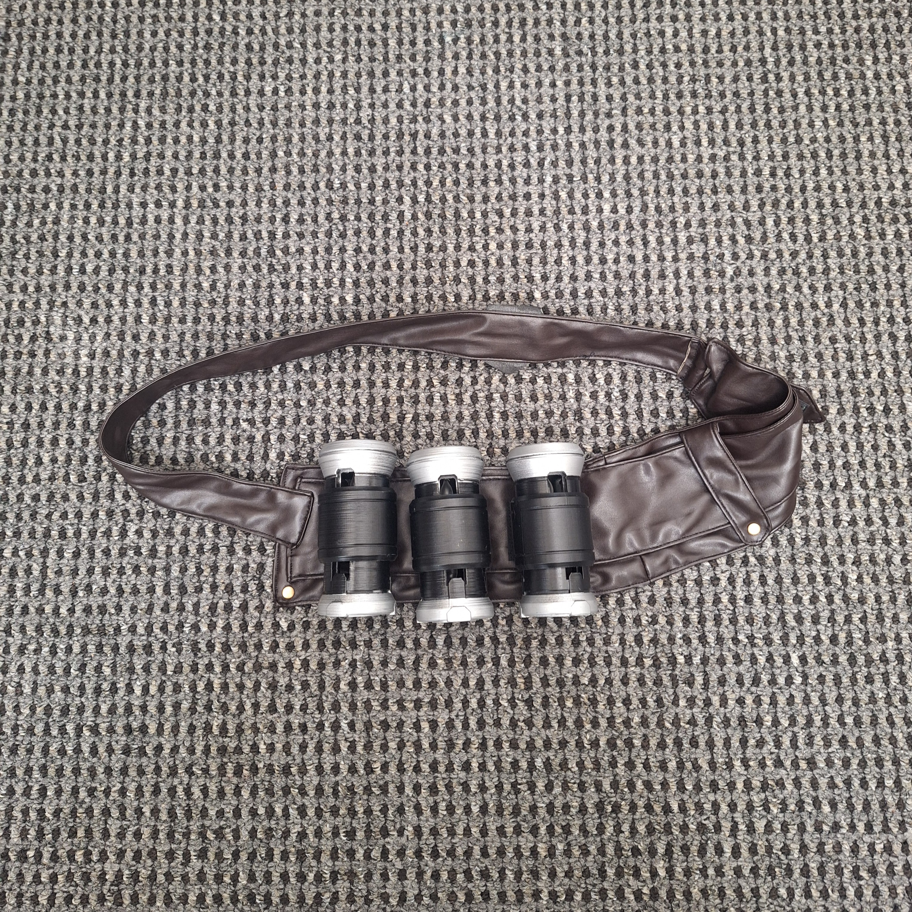 Brown belt flat lay