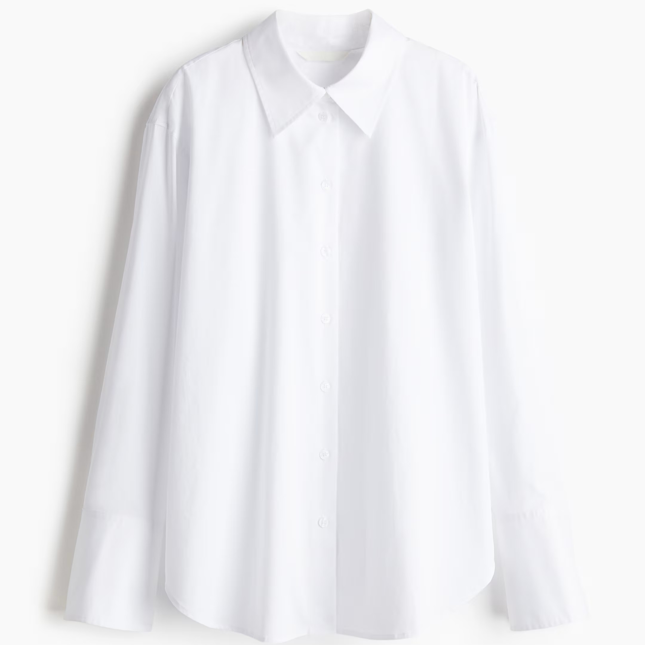White collared button down shirt