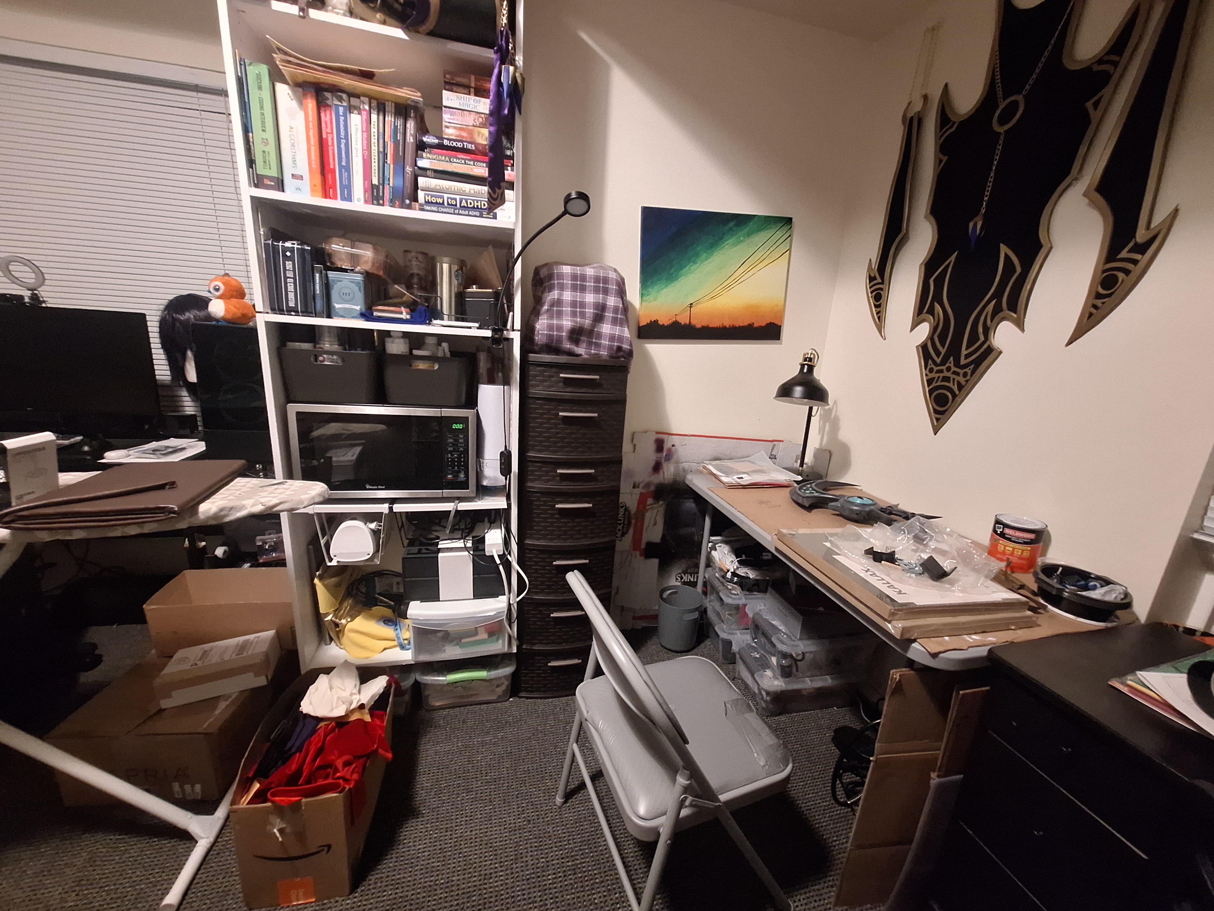 Craft area mid-reorganization