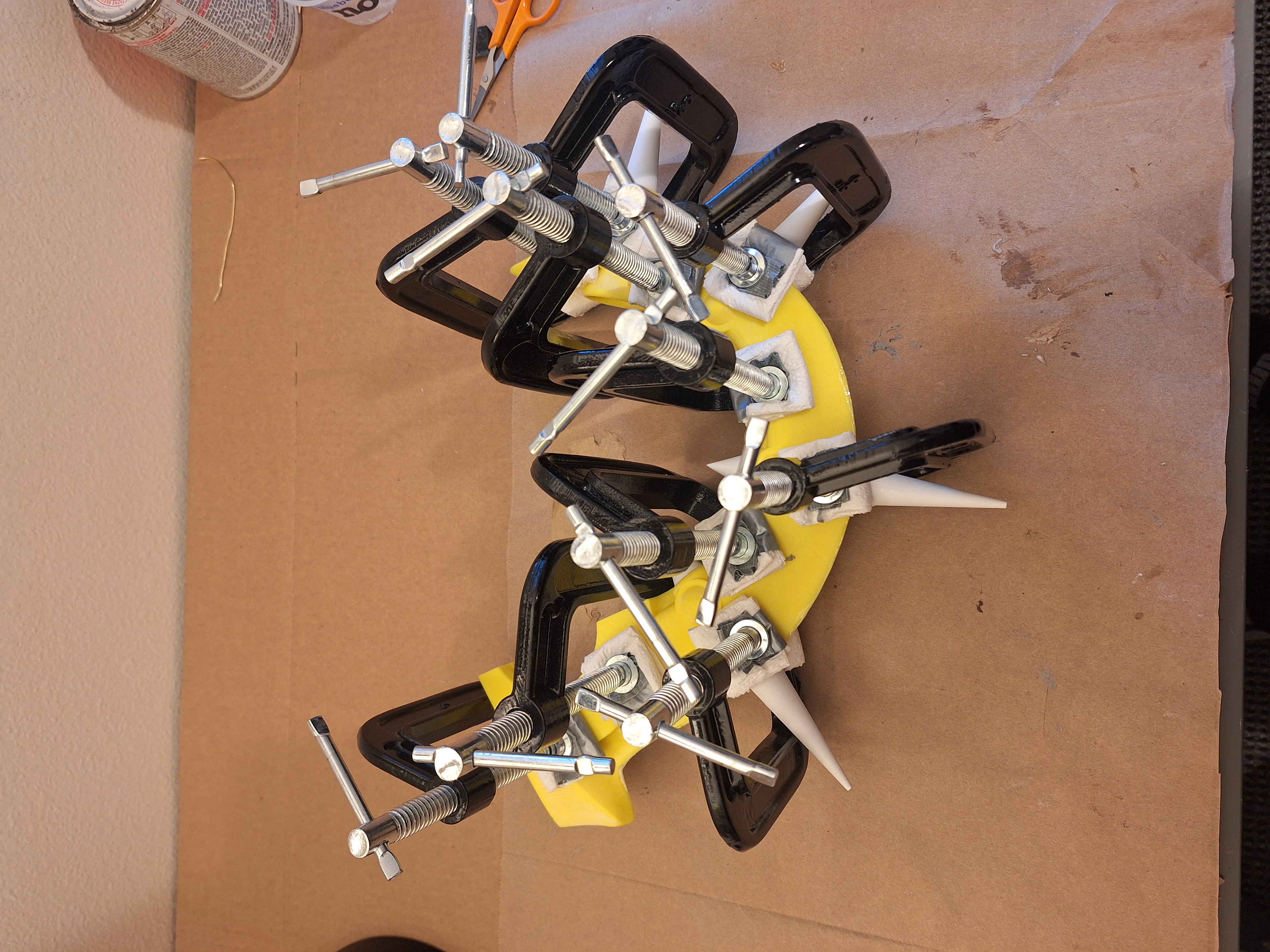 Many clamps